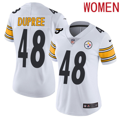 2019 Women Pittsburgh Steelers 48 Dupree white Nike Vapor Untouchable Limited NFL Jersey